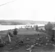 Hedemora, Garpenberg, Björsjön från Sollbo. Björsjöby i Grytnäs på andra sidan t.h. 1929-1930.