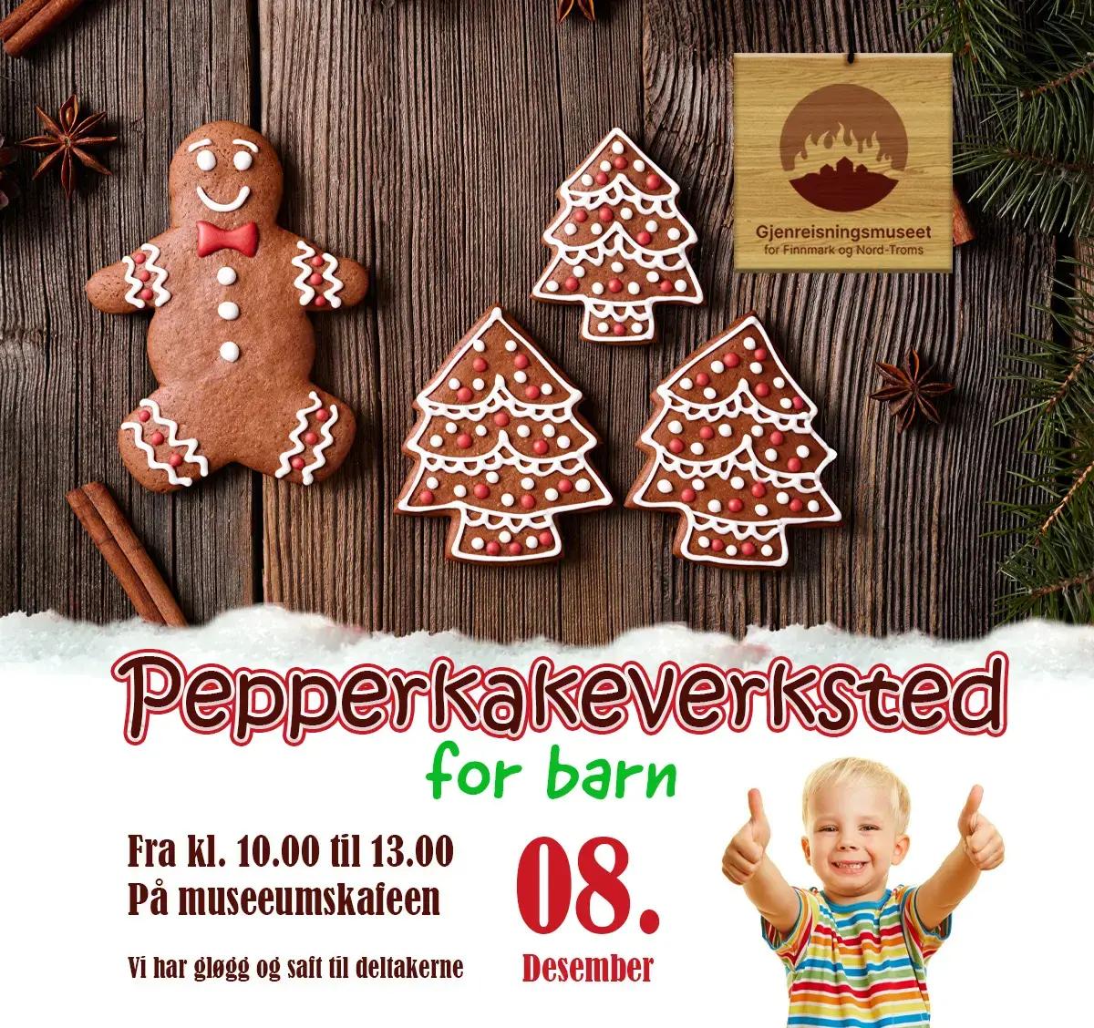 Pepperkakeverksted - Gjenreisningsmuseet for Finnmark og Nord-Troms