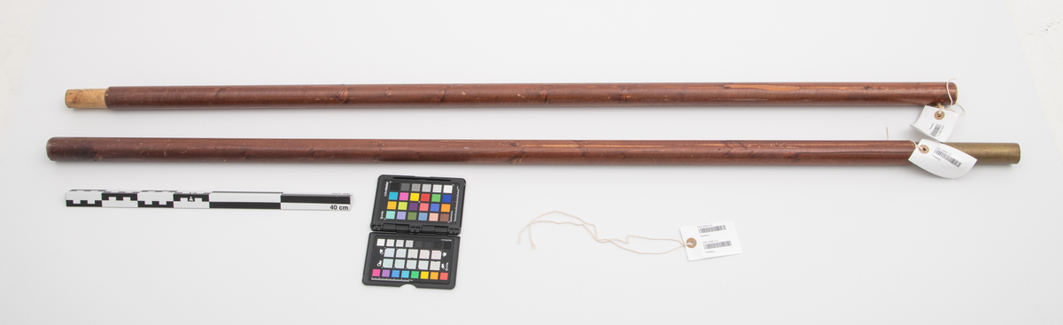 Vertikal stang til fane. To-delt
