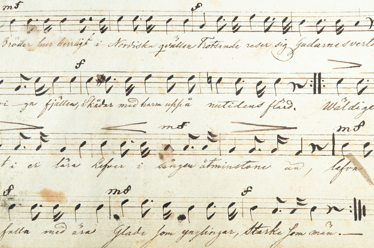 Inspelning med Erik Gustavsson och Rune Åsell i Karlstad. Inom Folkmusikprojektet gjordes från 1976 och några år framåt, inspelningar på magnetband när spelmän berättar om sitt musicerande och spelar låtar på sina instrument. På några av inspelningarna förekommer även sång och dans.