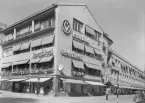 Konsum vid Stora torget, Västerås. 1950-talet.