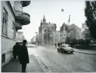 Västerås, Centrum, kv. Igor.
Missionskyrkans rivning, vid korsningen Vasagatan/Engelbrektsplan, 1967.