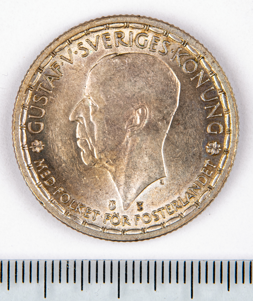 Mynt, Sverige, 2 kronor, 1950.