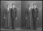 Brudpar. Holmgren Ingemar. Ur Gustaf Åhmans samling.