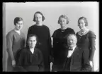 Grupporträtt, familj. Emil Zettervall, Trångfors, Hallstahammar.
Ur Gustaf Åhmans samling.