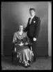 Brudpar. Fritz Jansson, Vänsta.
Ur Gustaf Åhmans samling.
