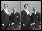 Grupporträtt, David Karlsson, (El) Kolbäck.
Ur Gustaf Åhmans samling.