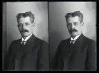 Porträtt, E. Andersson, Stkrl., Strandvägen, Kolbäck.
Ur Gustaf Åhmans samling.