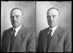 Mansporträtt, Aug. Andersson, Vänsta, Kolbäck.
Ur Gustaf Åhmans samling.