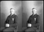 Porträtt, Evert Lindholm, Viby, Kolbäck.
Ur Gustaf Åhmans samling.