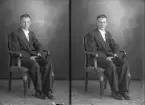 Porträtt ingemar Gartz. Herrevad, Kolbäck. 
Ur Gustaf Åhmans samling.