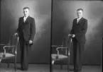 Porträtt Ingemar Gartz. Herrevad, Kolbäck.
Ur Gustaf Åhmans samling.