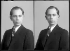 Porträtt. Elof Olsson, Sörstafors.
Ur Gustaf Åhmans samling.