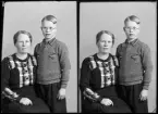 Grupporträtt. Fru Sandberg, Vänsta.
Ur Gustaf Åhmans samling.