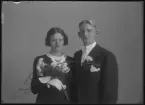 Brudpar. Gunnar Johansson. Ur Gustaf Åhmans samling.