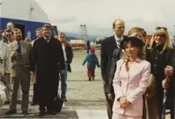 Skipsdåp, M/S KATTEGAT (bygget i 1995). Gudmor Joanna Stykke