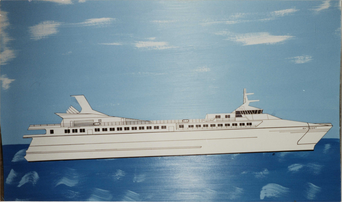 M/S KATTEGAT (bygget i 1995). Datagenerert modell.