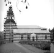 Åren 1963-64 genomfördes en större restaurering av kyrkan i Vikingstad. Takens skifferplattor ersattes av kopparplåt, fasadputsen avfärgades och inredningen målades om i vitt och grått.