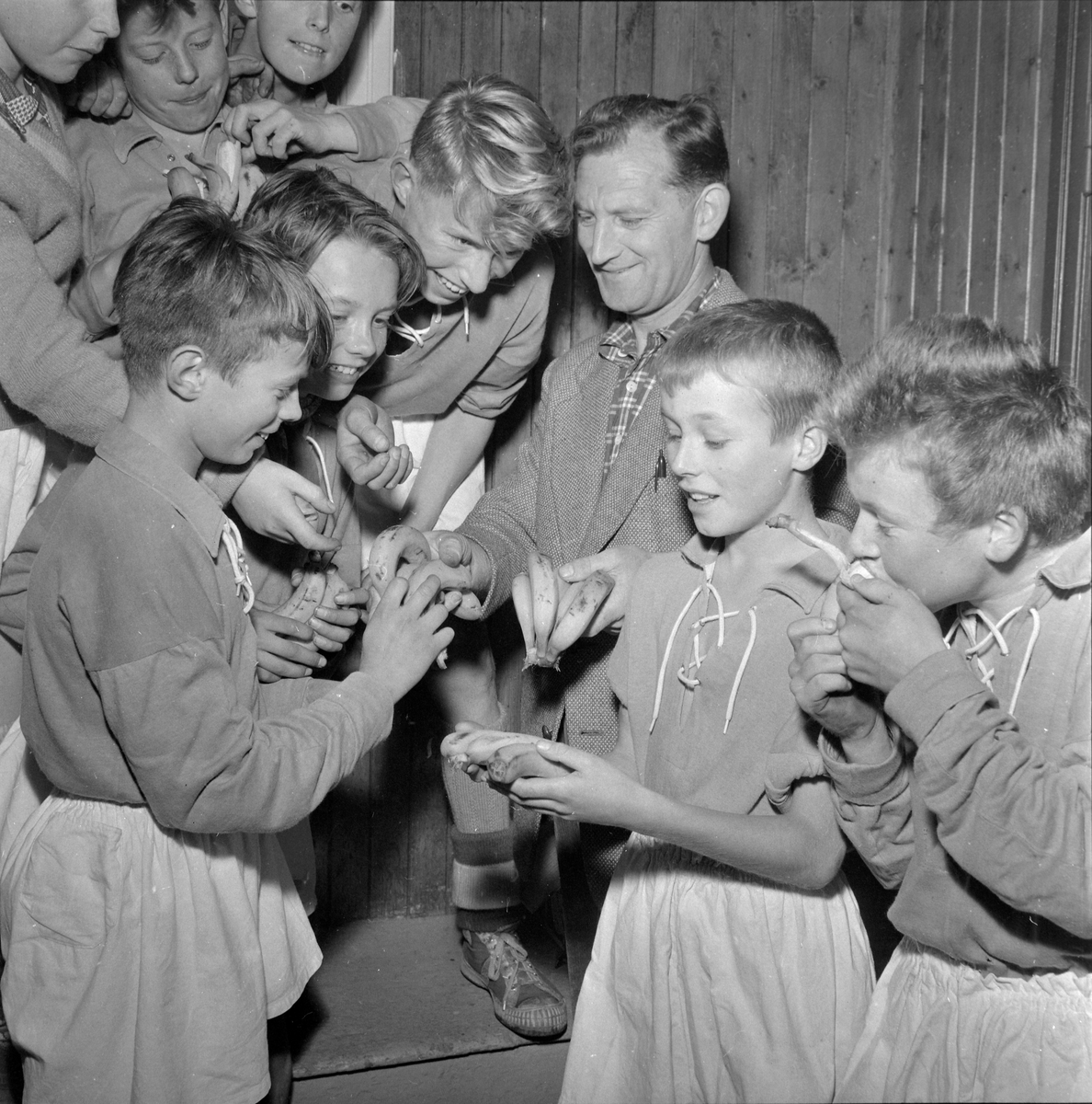 Uavgjort i skolefinalen i fotball 1957