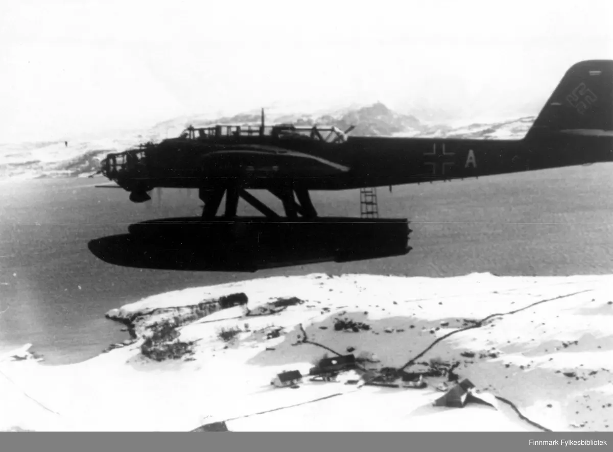 Tysk Heinkel He 115 med kjennetegn 8L+AH fra 1. skvadron av ...