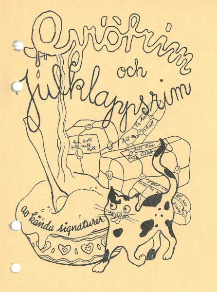 Julklappsrim anno 1945