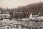 Parti av Gustafsberg.

Stämplad i vänstra hörnet: 1905.