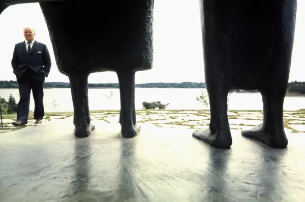 Henry Moore-utstilling på Høvikodden.