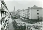 Västerås, Herrgärdet, kv. Gregor.
Tessingatan mot söder, 1944.