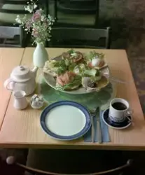 Glasmagasinets kafeteria.