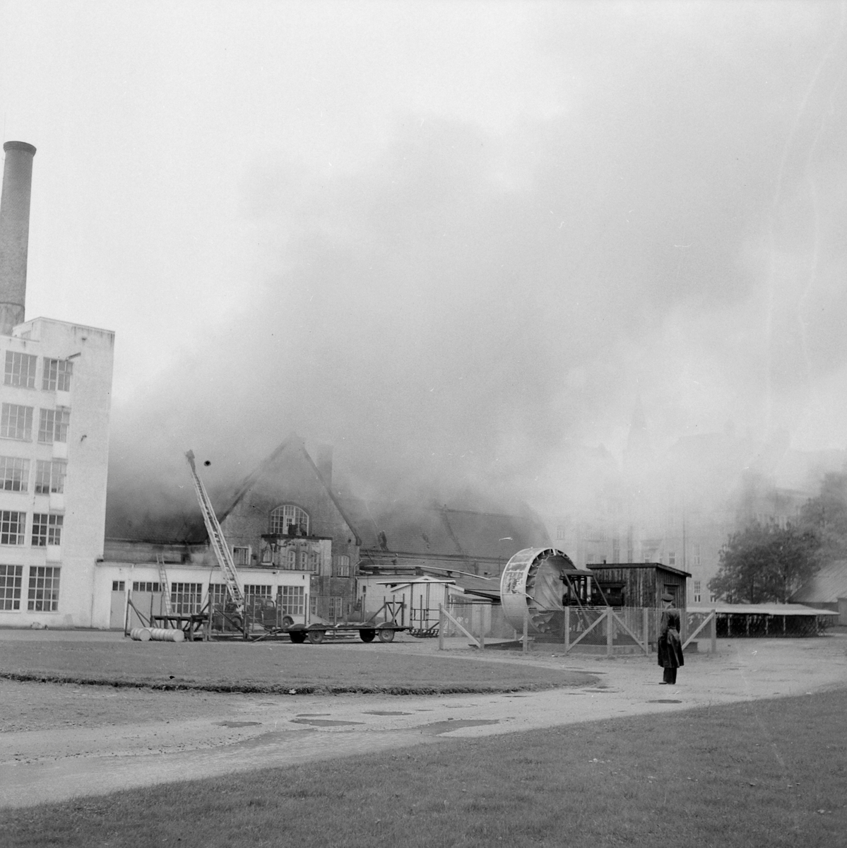 Storbrann i varmekraftlaboratoriet til NTH