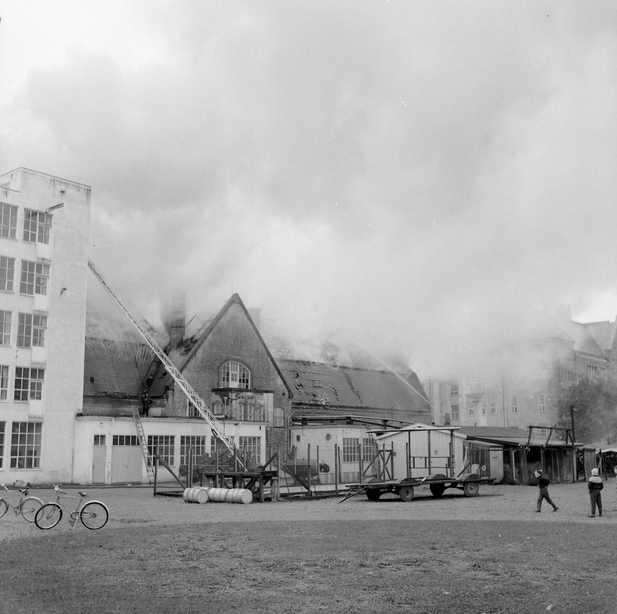 Storbrann i varmekraftlaboratoriet til NTH