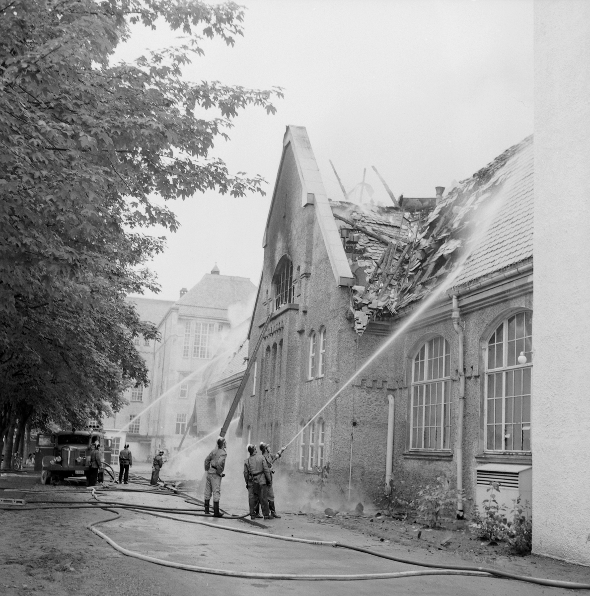 Storbrann i varmekraftlaboratoriet til NTH