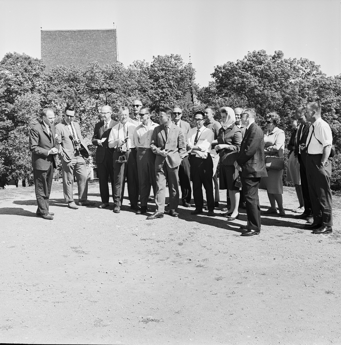 Amerikanska museimän på besök, Gamla Uppsala 1965