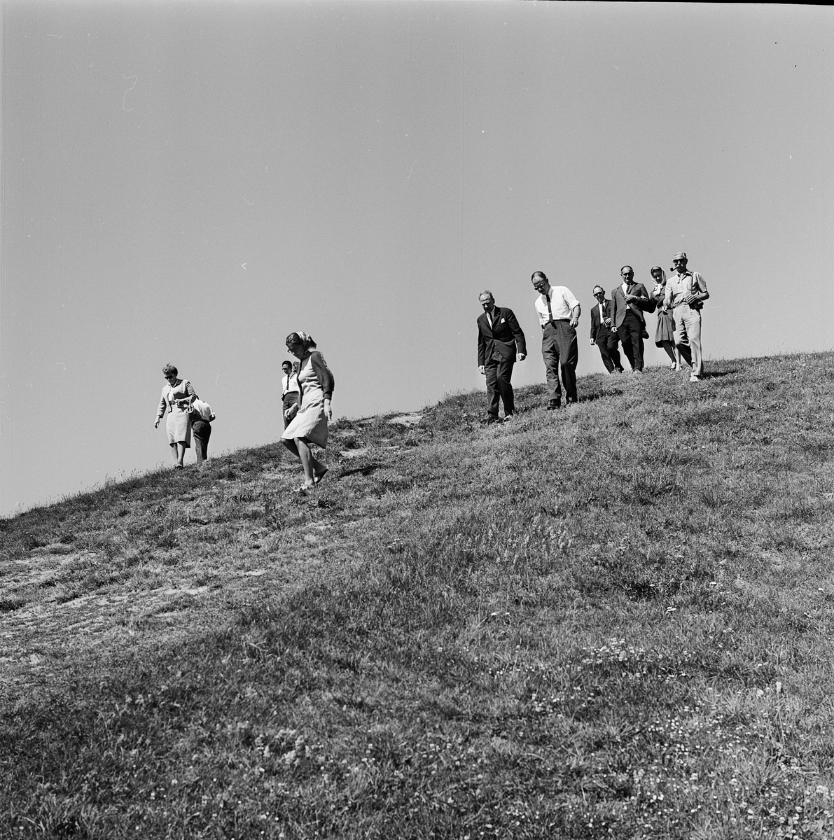 Amerikanska museimän på besök, Gamla Uppsala 1965