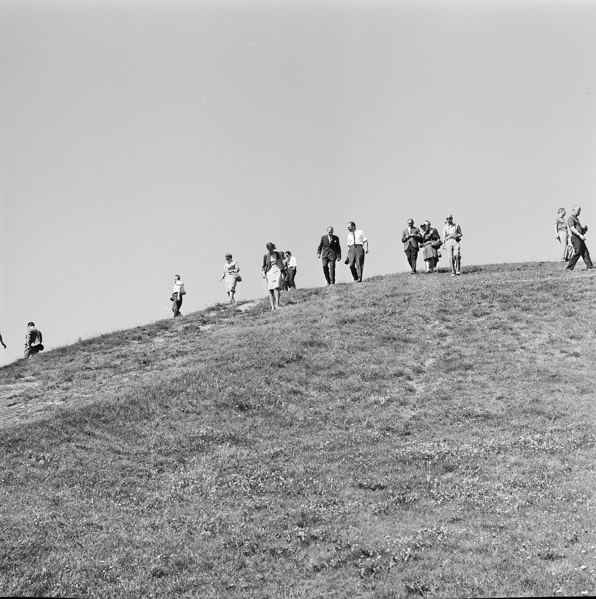 Amerikanska museimän på besök, Gamla Uppsala 1965