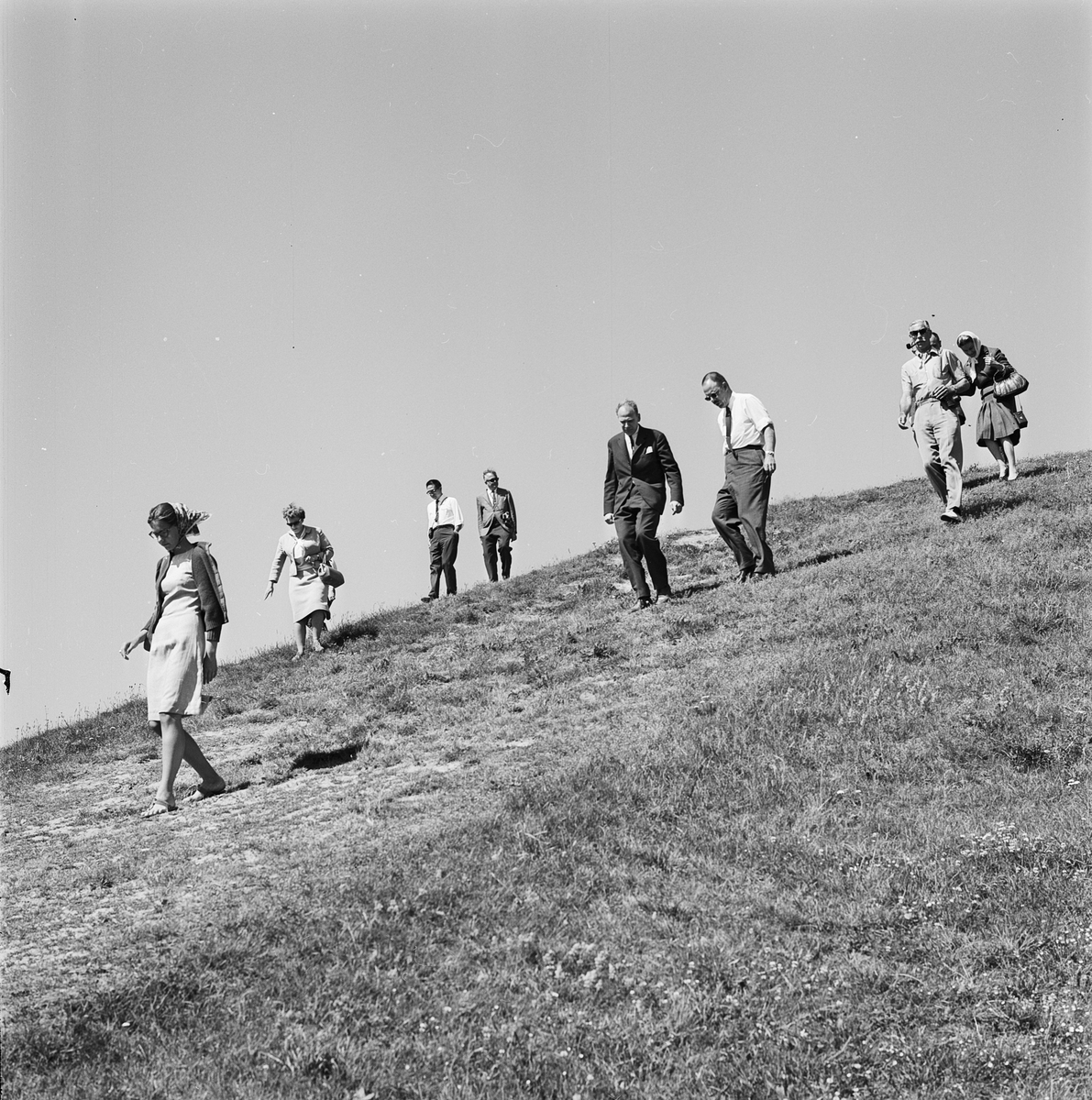 Amerikanska museimän på besök, Gamla Uppsala 1965
