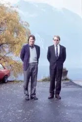 Urskog-Hølandsbanens styreformann Roar Stenersen og driftsbe