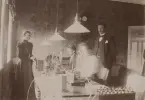 Östersund Telegrafstation år 1899. Interiör.
