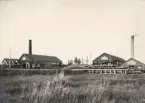 Wifstavarfs AB. Gamla sågen, hyvelverket och nya sågen.  Fotografiet fick 5:e pris i Svenska Turistföreningens Pristäflan (pristävling) 1902.