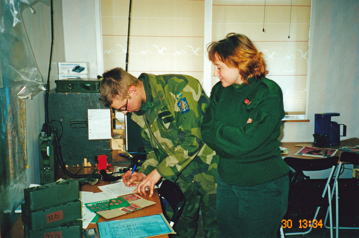 Bataljonsövning vid T 2 i mars 2000.
