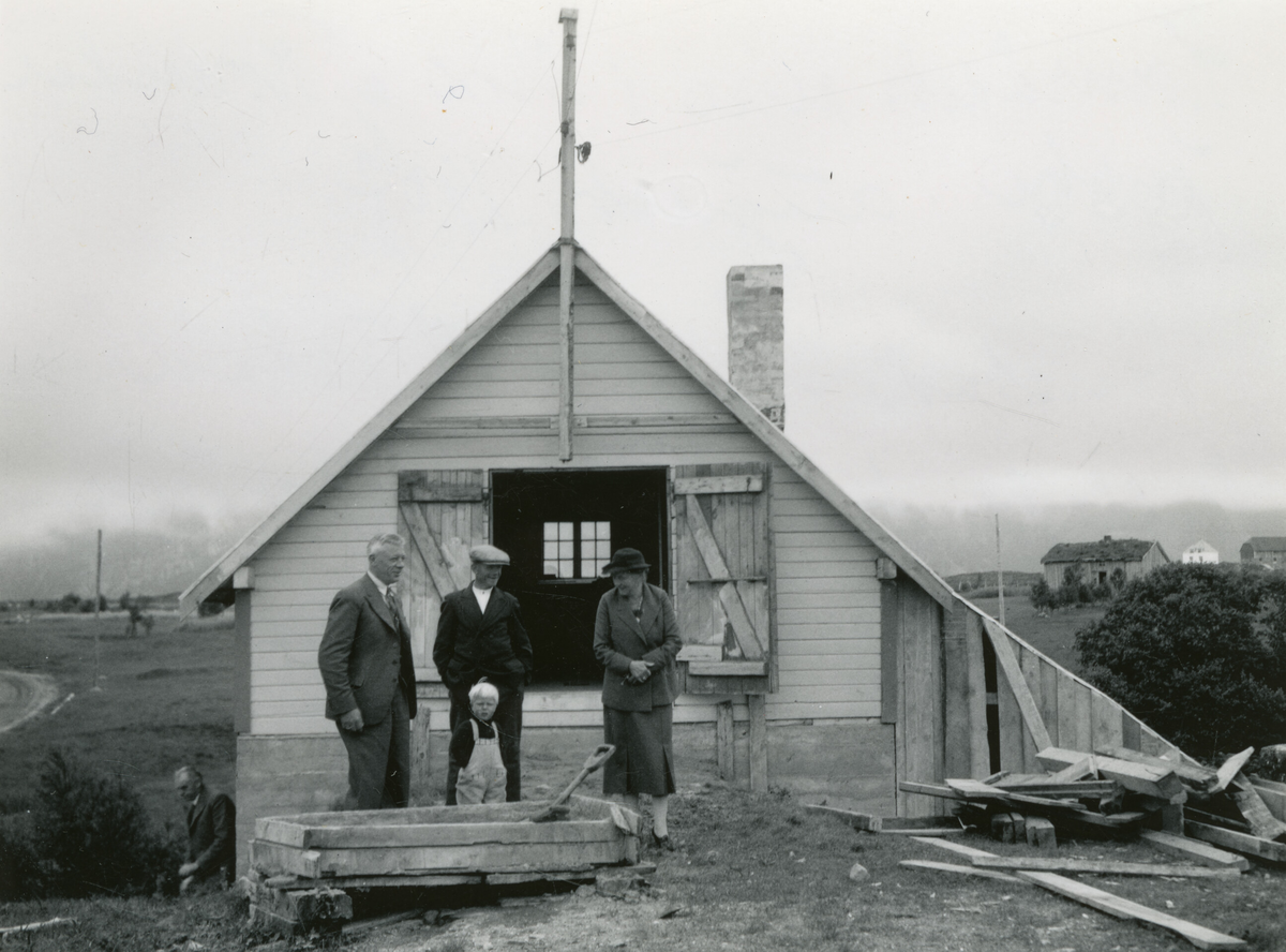 Kornrådet under befaring på bureisingfelt i Fræna og Hustad 20. august 1938.