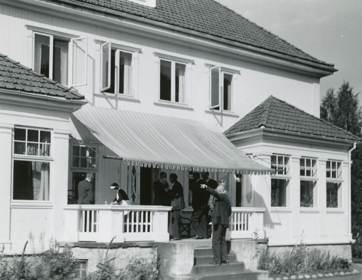 Kornrådet på besøk på Veigård i Bagn 17. august 1935.  