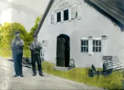 Klensmeden Anders Berggren, f. 1849, med sonen Verner Berggr