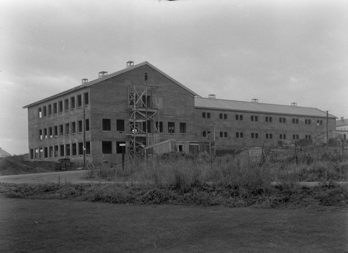 Strinda Framhaldsskole under bygging