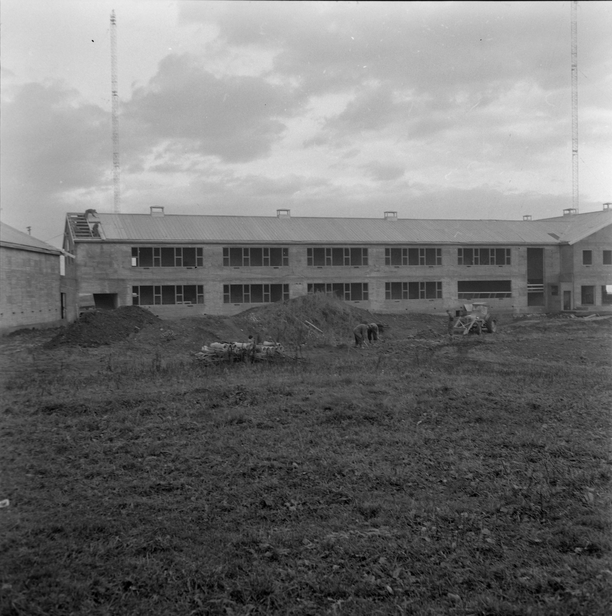 Strinda Framhaldsskole under bygging
