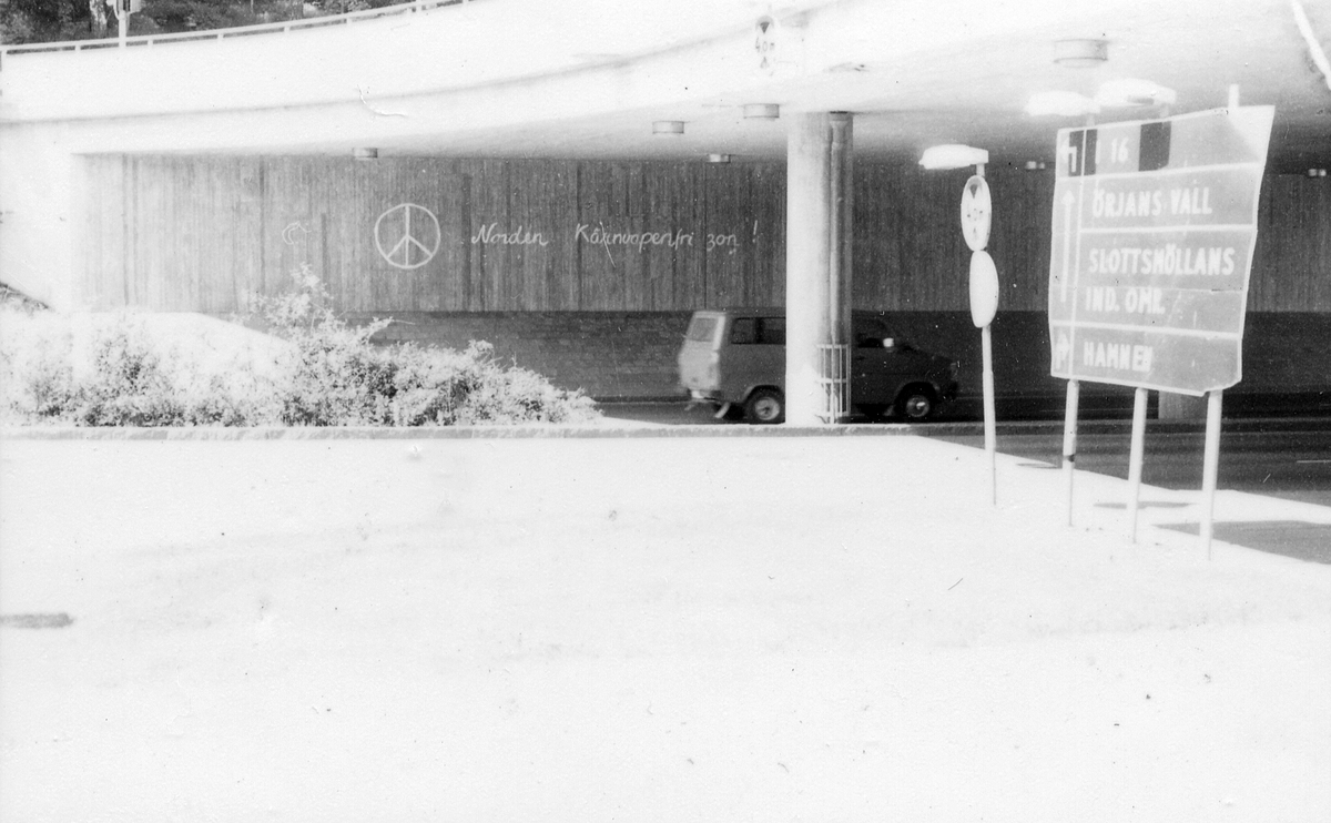 Halmstad, Norra vägen, Kastanjeallén.
Viadukten vid Kastanjeallén.