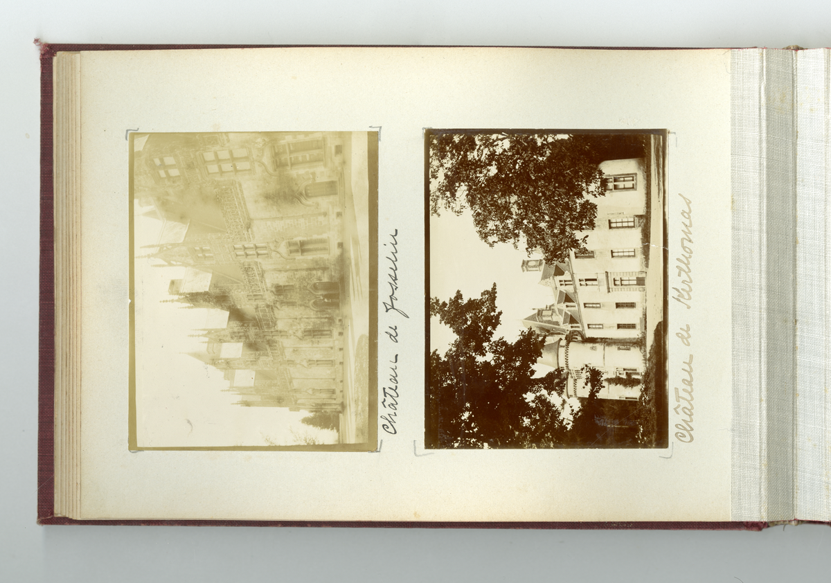 Fotoalbum tilhørende familien Aall på Ulefos hovedgård (Ulefos, Telemark). 

Fotoalbum med bilder av familieliv, reiser, Ulefos hovedgård, familien Aall, hjem, utland,  vinter, jul, vennskap, skøyter, dans, m.m.
