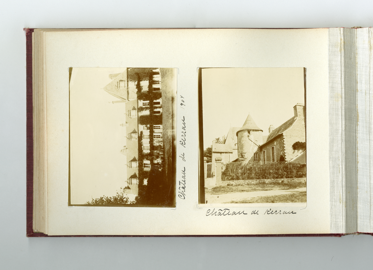 Fotoalbum tilhørende familien Aall på Ulefos hovedgård (Ulefos, Telemark). 

Fotoalbum med bilder av familieliv, reiser, Ulefos hovedgård, familien Aall, hjem, utland,  vinter, jul, vennskap, skøyter, dans, m.m.
