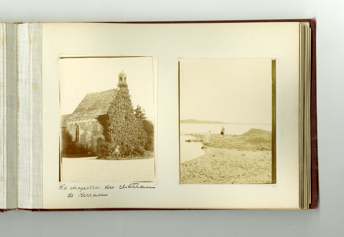 Fotoalbum tilhørende familien Aall på Ulefos hovedgård (Ulefos, Telemark). 

Fotoalbum med bilder av familieliv, reiser, Ulefos hovedgård, familien Aall, hjem, utland,  vinter, jul, vennskap, skøyter, dans, m.m.