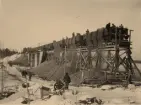 Järnvägsbygge streckan Skelleftehamn-Rönnskär.